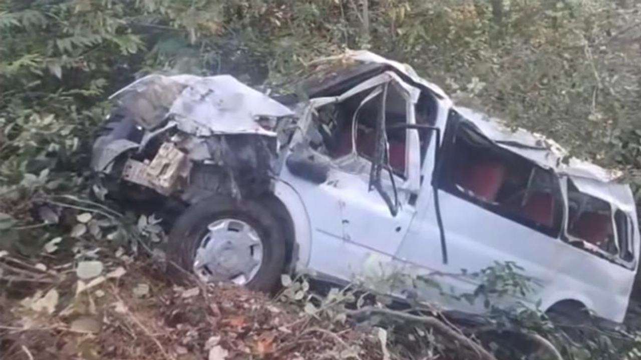 Ordu'da minibüs şarampole devrildi: 11 yaralı