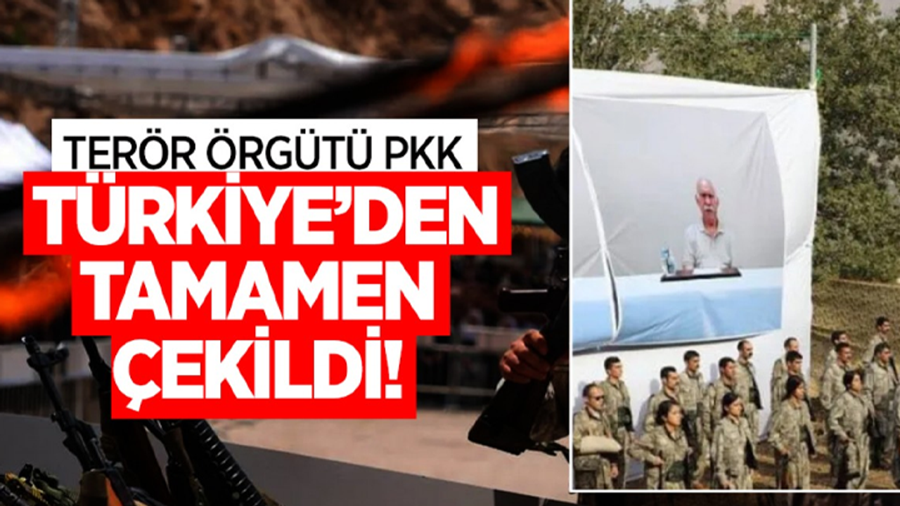 Terör örgütü PKK, Türkiye'den tamamen çekiliyor