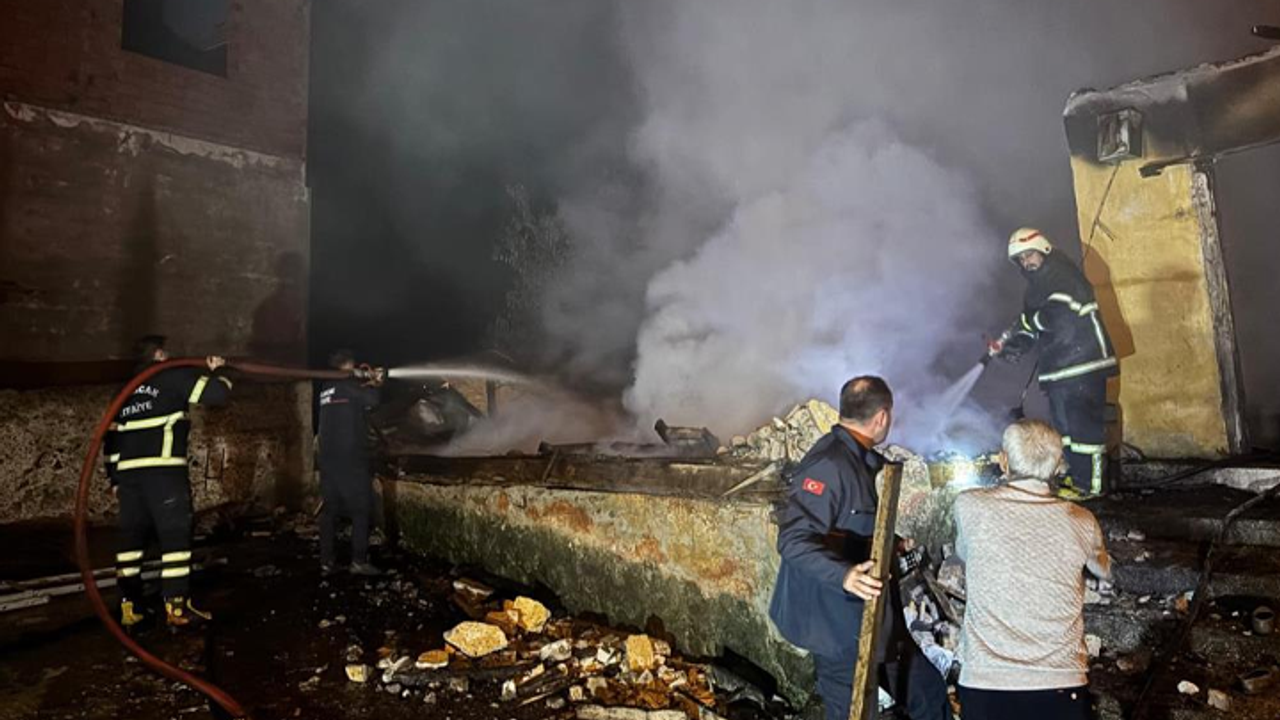 Giresun'da mısır fırını 1 ev ve 1 serentiyi kül etti