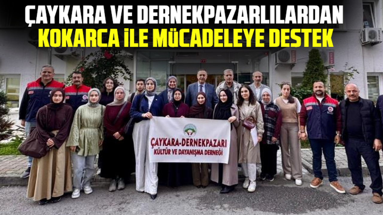Çaykara ve Dernekpazarlılardan kokarca ile mücadeleye destek