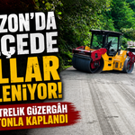 Trabzon’da 4 ilçede yollar yenileniyor: 13 kilometrelik güzergâh kuru betonla kaplandı