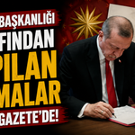 Cumhurbaşkanlığı tarafından yapılan atamalar Resmi Gazete'de