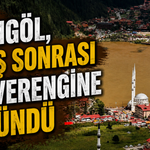 Uzungöl, yağış sonrası kahverengine büründü