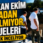Başkan Ekim Sahadan Ayrılmıyor, Projeleri Tek Tek İnceliyor