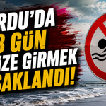 Ordu’da 3 gün denize girmek yasaklandı