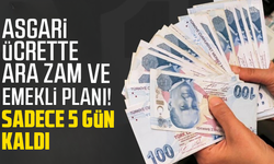 Asgari ücrette ara zam ve emekli planı! Sadece 5 gün kaldı...