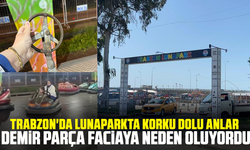 Trabzon'da Lunaparkta Korku Dolu Anlar: Demir Parça Faciaya Neden Oluyordu