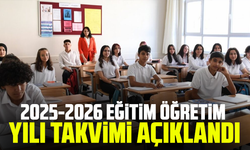 2025-2026 eğitim öğretim yılı takvimi açıklandı