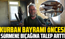 Kurban Bayramı öncesi Sürmene bıçağına talep arttı