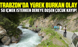 "Trabzon'da Yürek Burkan Olay: Su İçmek İsterken Dereye Düşen Çocuk Kayıp!"