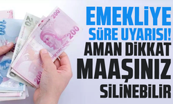 Emekliye süre uyarısı! Aman dikkat maaşınız silinebilir
