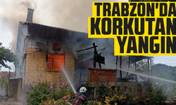 Trabzon'da korkutan yangın