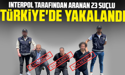 Interpol tarafından aranan 23 suçlu Türkiye'de yakalandı