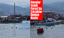 Havalar Isındı, Faroz'da Çocuklar Denize Koştu