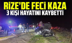 Rize'de feci kaza: 3 kişi hayatını kaybetti
