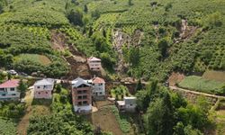 Trabzon’da heyelan: 5 ev tehlike altında