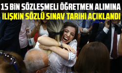 15 bin sözleşmeli öğretmen alımına ilişkin sözlü sınav tarihi açıklandı
