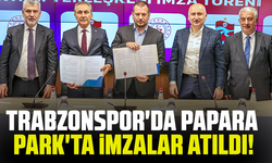 Trabzonspor'da Papara Park'ta imzalar atıldı!
