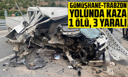 Gümüşhane-Trabzon yolunda kaza: 1 ölü, 3 yaralı