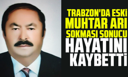 Trabzon'da eski muhtar arı sokması sonucu hayatını kaybetti