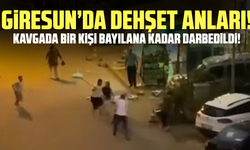 Giresun’da Dehşet Anları! Kavgada bir kişi bayılana kadar darbedildi!
