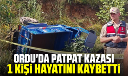 Ordu'da patpat kazası: 1 kişi hayatını kaybetti