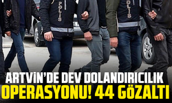 Artvin’de dev dolandırıcılık operasyonu! 44 gözaltı