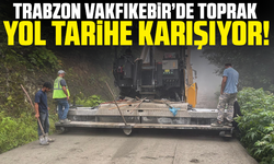 Trabzon Vakfıkebir’de Toprak Yol Tarihe Karışıyor!