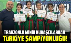 Trabzonlu minik kuraşçılardan Türkiye Şampiyonluğu!