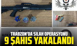 Trabzon’da silah operasyonu: 9 şahıs yakalandı