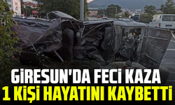Giresun'da feci kaza: 1 kişi hayatını kaybetti