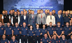 Trabzon'da yeni itfaiyeciler törenle göreve başladı