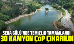 Sera Gölü’nde temizlik tamamlandı: 30 kamyon çöp çıkarıldı