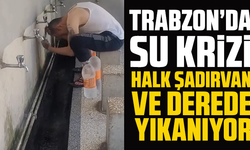 Trabzon’da su krizi: Halk şadırvan ve derede yıkanıyor