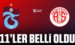 Trabzonspor-Hesap.com Antalyaspor maçı ilk 11'leri belli oldu!