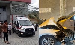 Gümüşhane'de iki araç kafa kafaya çarpıştı: 5 yaralı