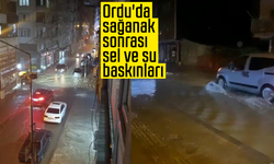 Ordu'da sağanak sonrası sel ve su baskınları