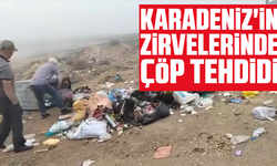 Karadeniz'in zirvelerinde çöp tehdidi