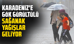 Karadeniz'e gök gürültülü sağanak yağışlar geliyor