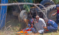 Giresun'da traktör devrildi: 1 ölü, 1 yaralı