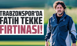 Trabzonspor'da Fatih Tekke fırtınası!