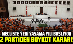 Mecliste yeni yasama yılı başlıyor, 2 partiden boykot kararı!