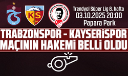 Trabzonspor - Kayserispor maçı hakemi belli oldu!