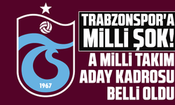 Trabzonspor'a milli şok! A Milli Takım aday kadrosu belli oldu