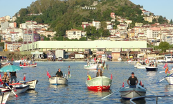 Giresun’da Filistin’e karadan ve denizden destek