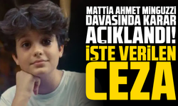 Mattia Ahmet Minguzzi davasında karar açıklandı! İşte verilen ceza