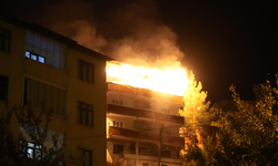 Gümüşhane’de 4 katlı binada çıkan yangın kortuttu