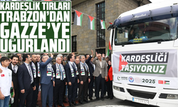 Kardeşlik tırları Trabzon’dan Gazze’ye uğurlandı