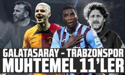 Galatasaray - Trabzonspor muhtemel 11'ler