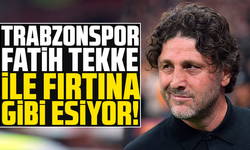 Trabzonspor, Fatih Tekke ile fırtına gibi esiyor!